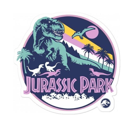 Jurassic 80s 2 Sticker