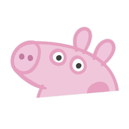 Pepper Pig Peeking Sticker