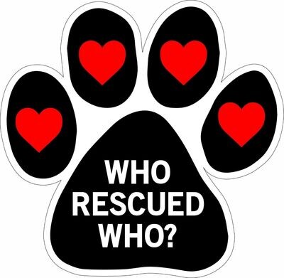 Who Rescued Who Sticker