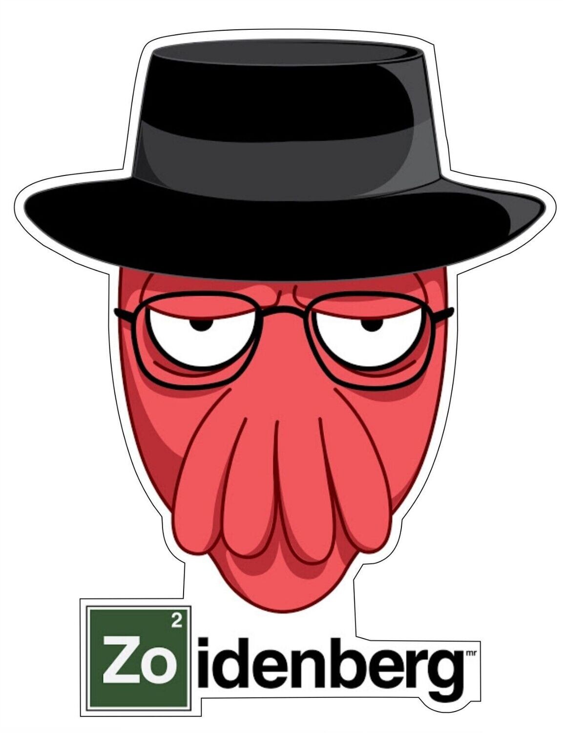 Zoidberg Breaking Bad Sticker