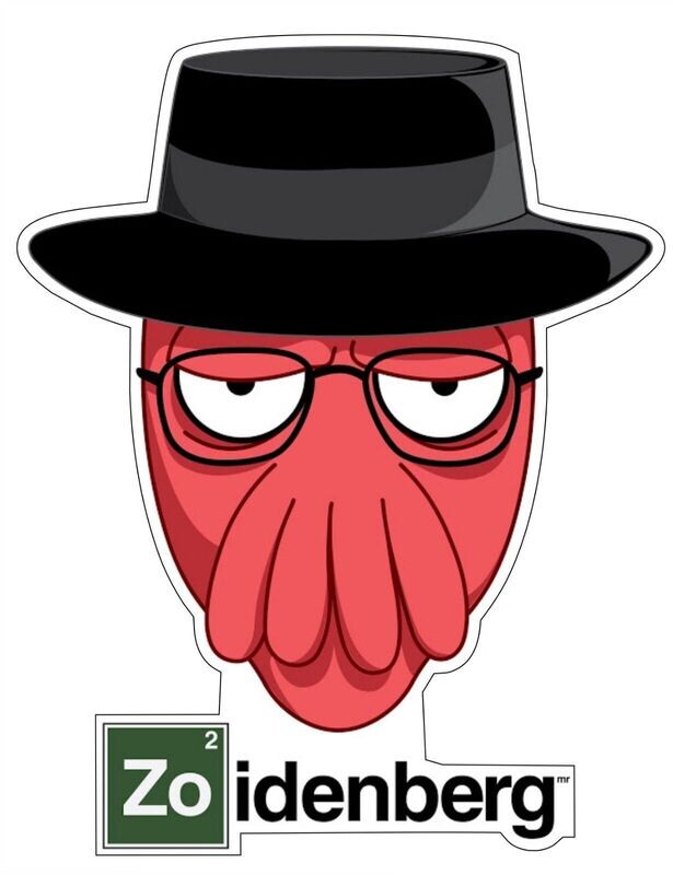 Zoidberg Breaking Bad Sticker