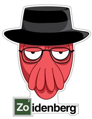 Zoidberg Breaking Bad Sticker