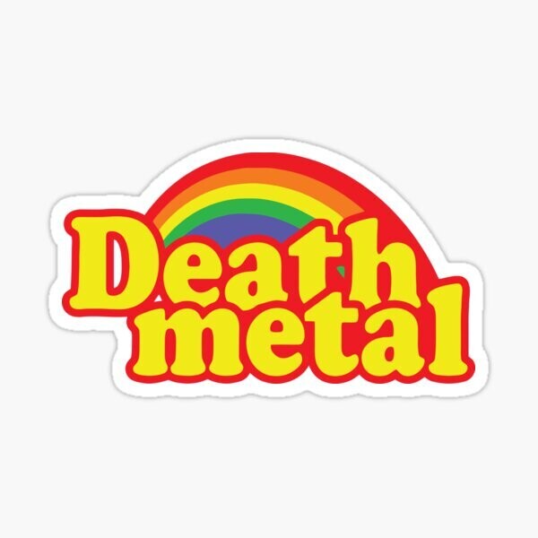 Metal Rainbow Sticker