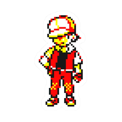 Red video game Sticker