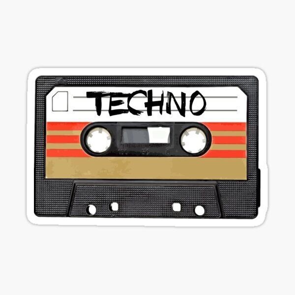 Techno Sticker