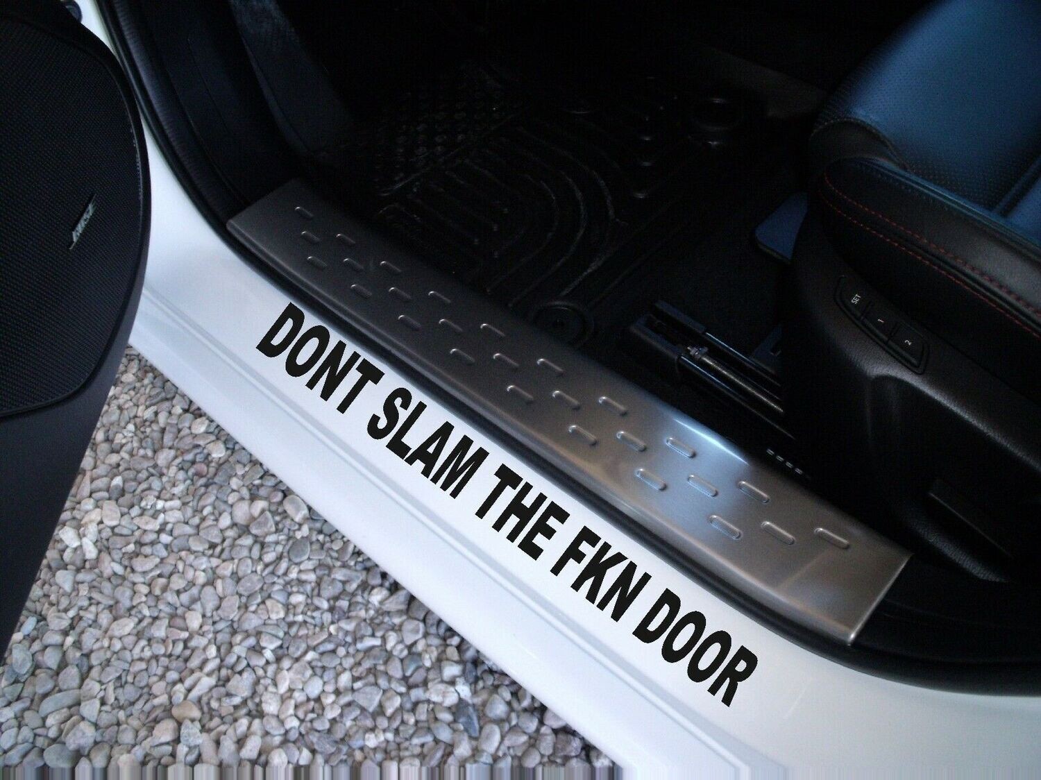 Don&#39;t Slam The Door Sticker x 2 Stickers