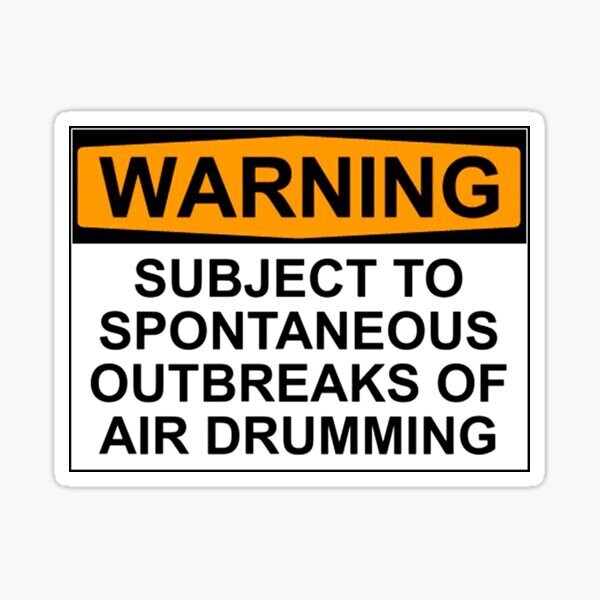Air Drum Sticker