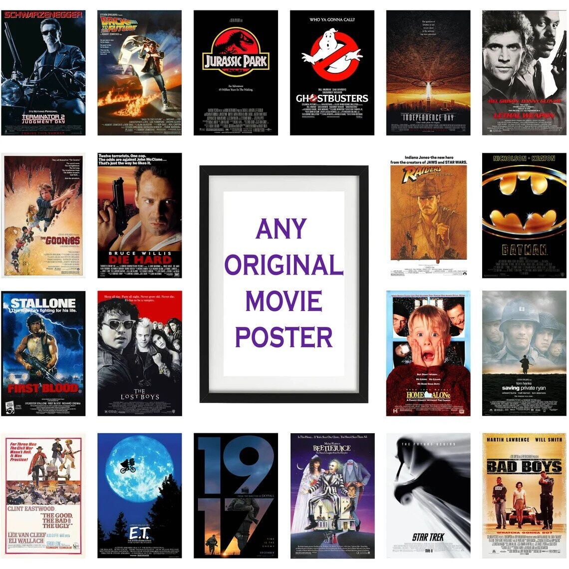 Any Movie Poster - Choose your Favourite Movie Film Poster Print