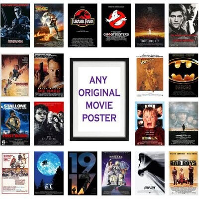 Any Movie Poster - Choose your Favourite Movie Film Poster Print