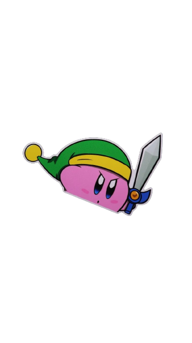 Kirby Link Sticker x 4