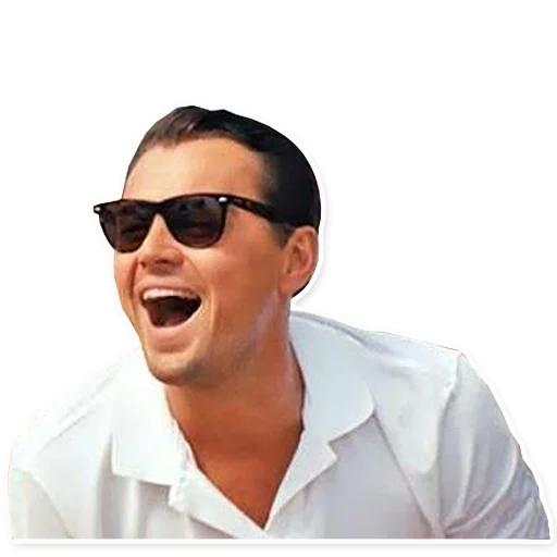 Leo laughing Sticker