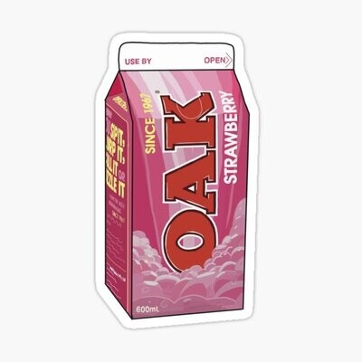Strawberry Oak Sticker