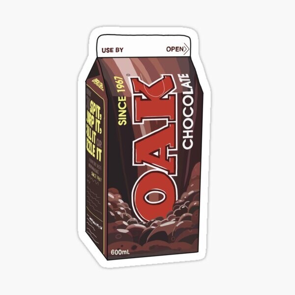 Chocolate OAK Sticker
