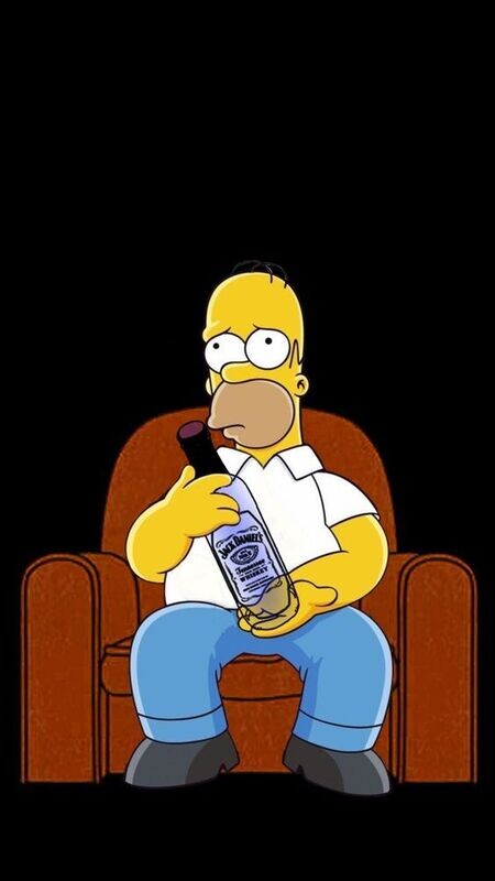 Homer Empty Bottle Sticker