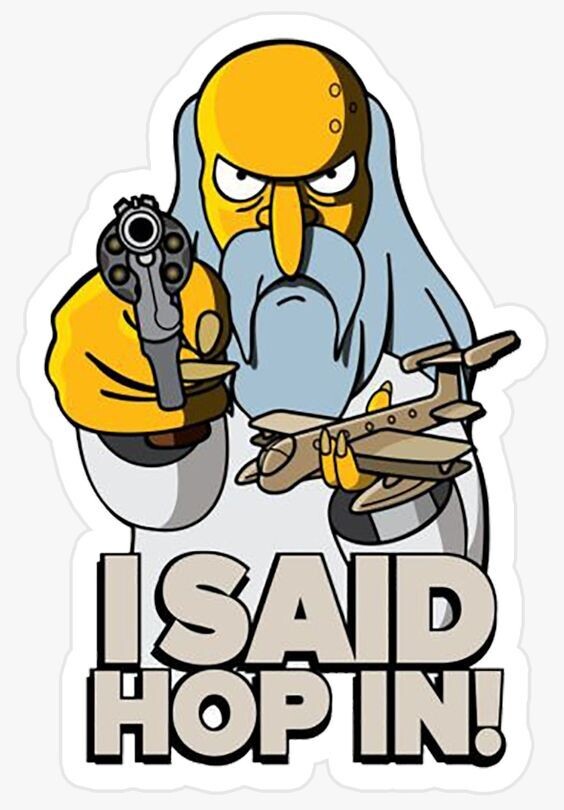 Hop In Sticker