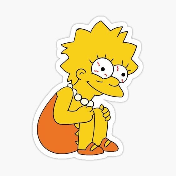 Crazy Lisa Sticker