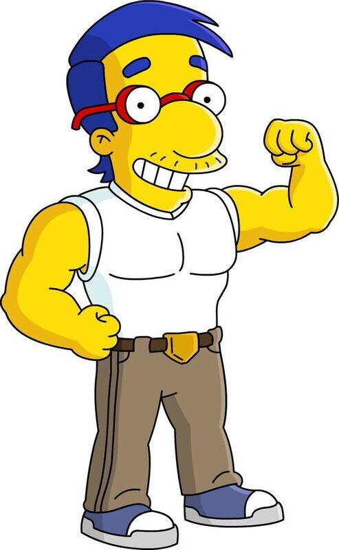 Muscle Milhouse Sticker
