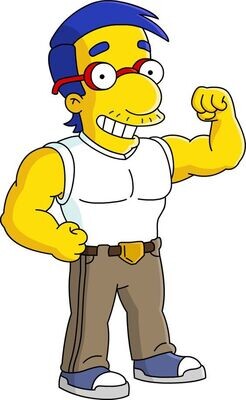 Muscle Milhouse Sticker