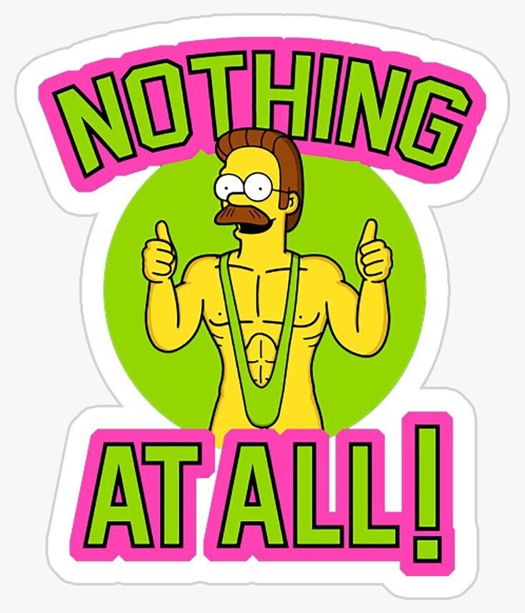 Nothing at all Sticker