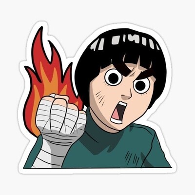 Rocklee Peeking  Sticker