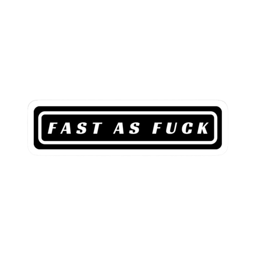 Fast as Sticker