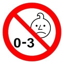 No kids Sticker