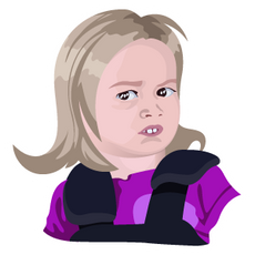 The teeth girl meme Sticker