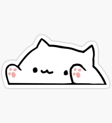 Cat peeking Sticker
