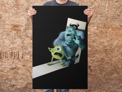 Monsters Inc Movie Poster - Cinema Style Movie Poster