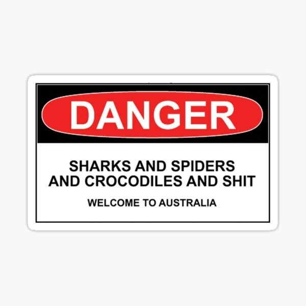 Crocs AND Sharks Sticker