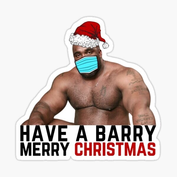 Barry Christmas Sticker