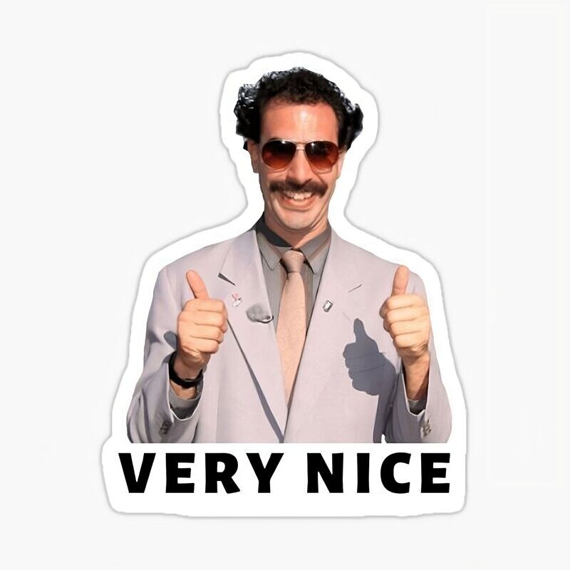 Very Nice borat  Sticker