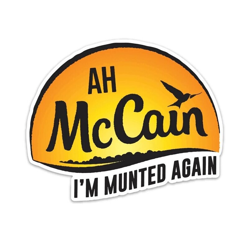 Ah McCain Holographic Sticker