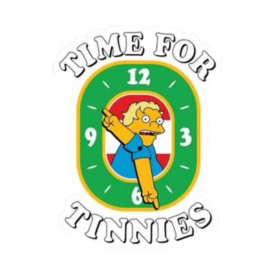 Time for Tinnies Sticker