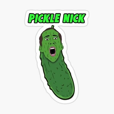 Pickle Nick Cage Sticker