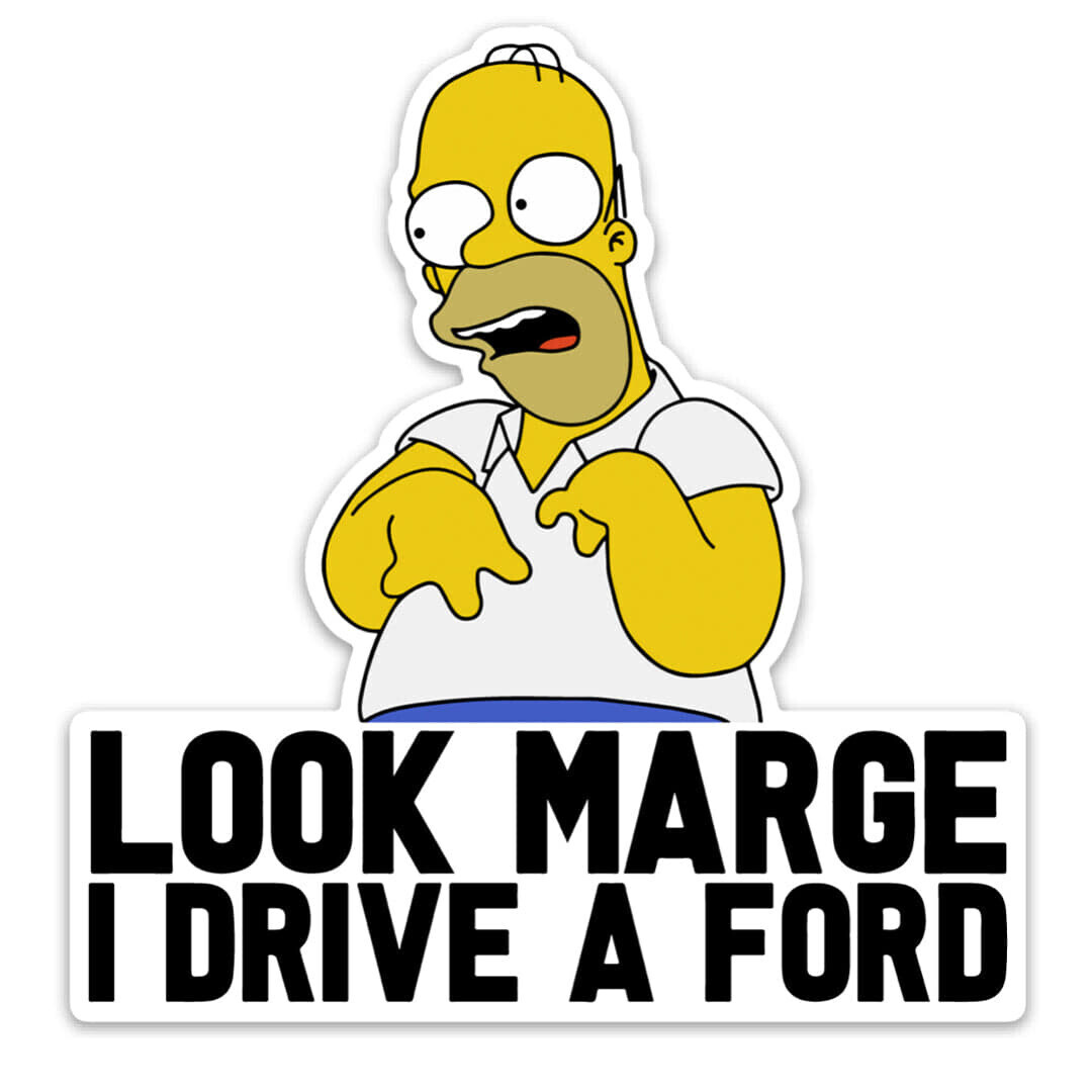 Look Marge Ford Sticker