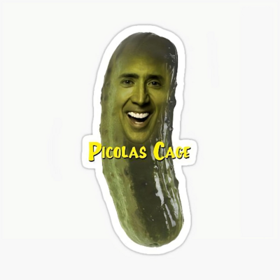 Picolas Cage Sticker