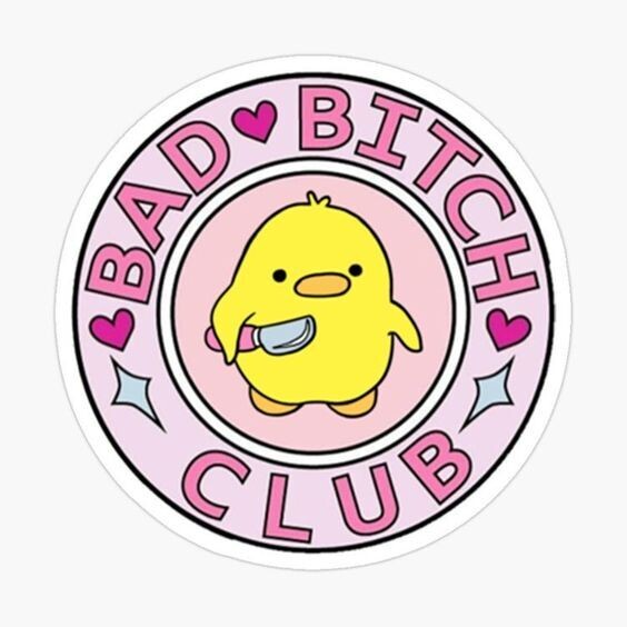 Bad &quot;B&quot; Club Sticker