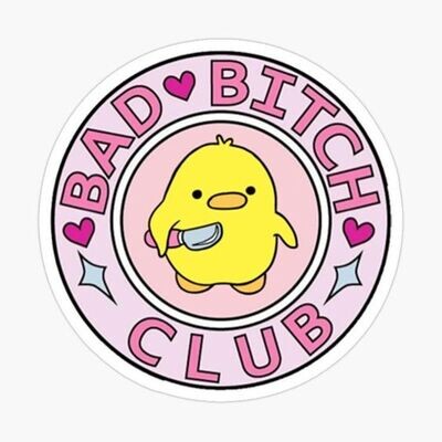 Bad &quot;B&quot; Club Sticker