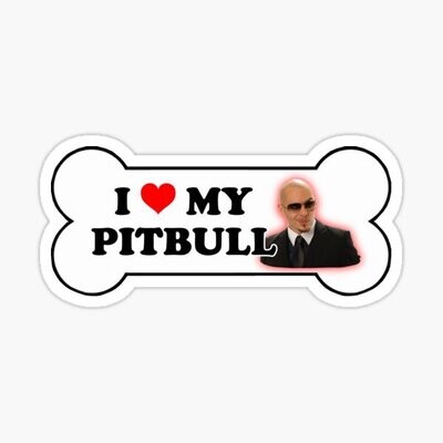 I love my Pitbull Sticker