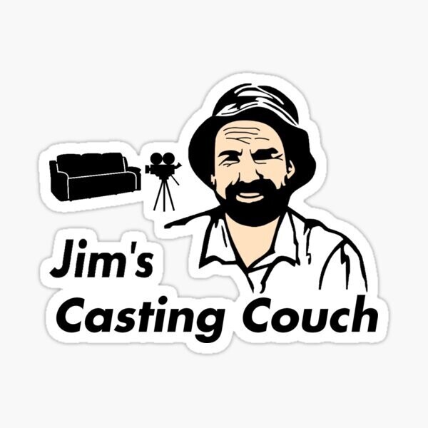 Jim&#39;s Casting Couch Sticker