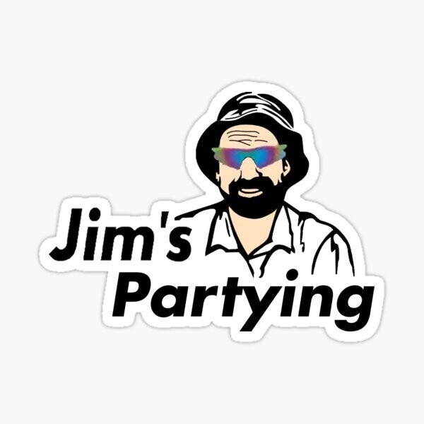Jim&#39;s party 2 Sticker