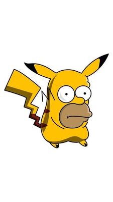 Pika Homer Sticker