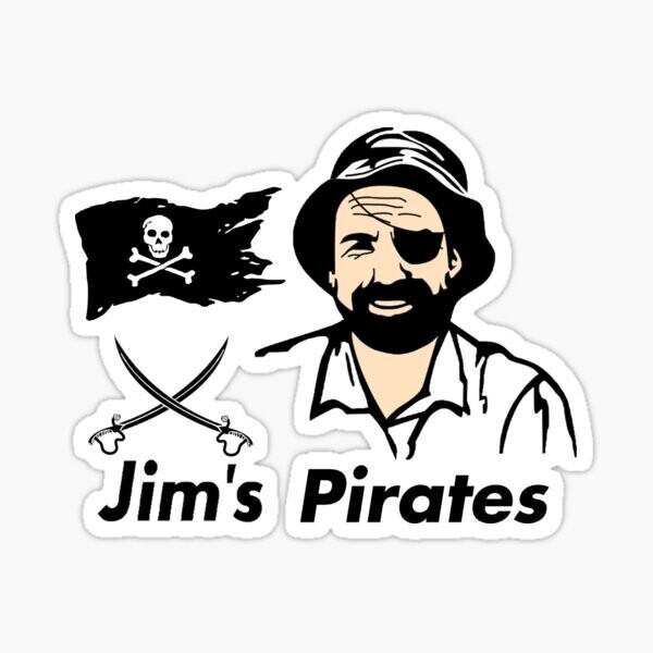 Jim&#39;s Pirates Sticker