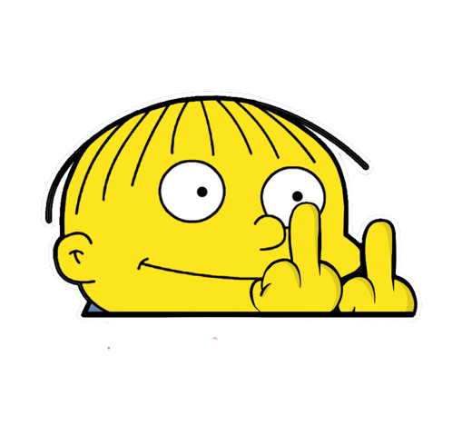 Ralph Peeking Sticker
