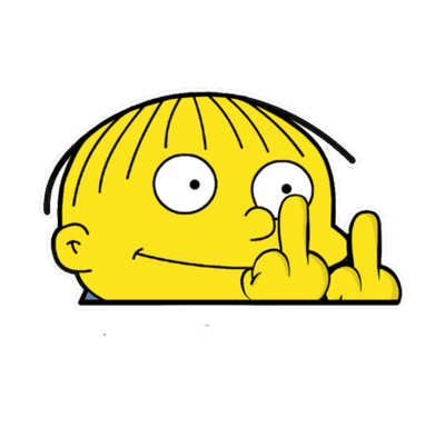 Ralph Peeking Sticker