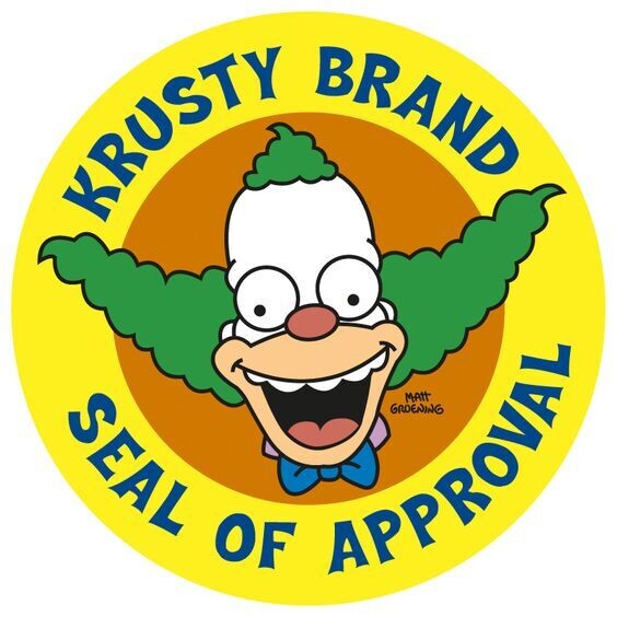 Krusty Brand Sticker