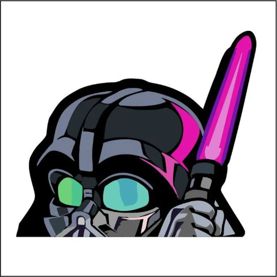 Vadar peeking Sticker