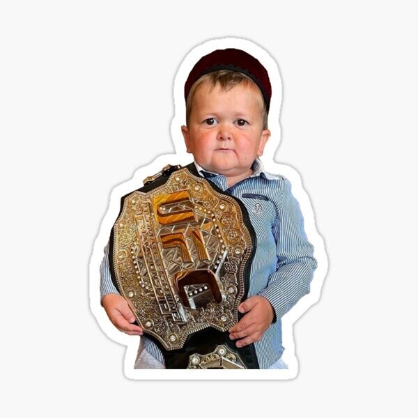 Hasbulla Championship Belt Sticker