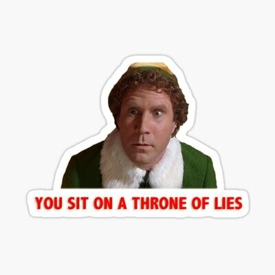 Throne of lies Sticker